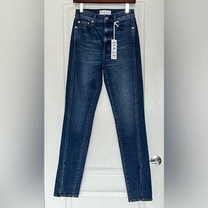 NWT Daze Denim Downton High Rise Split Boot Jeans Cheap Thrills Sz 24 Dark Wash
